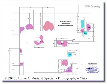 Above All - Ohio has the ability to create accurate CAD drawings in-house which outline areas of concern on your roof.