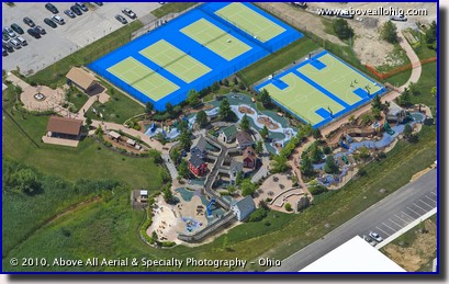Aerial photograph of Preston's Hope Playground, Beachwood, Ohio